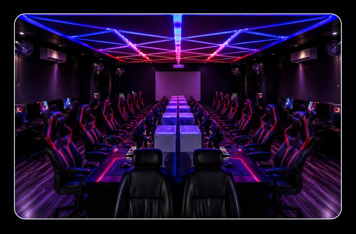The Domin8 LAN floor